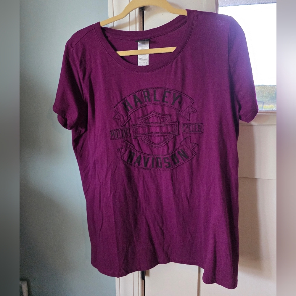 Harley-Davidson Women's Purple Short Sleeve Tee